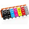 Clywenss 378XL 478XL Cartucce d'inchiostro Compatibili con Epson 478 378 XL per Expression Photo HD XP-15000 XP15000 XP 15000 Stampante, 7-Pezzi (2 Rosso, Grigio, Nero, Ciano, Magenta, Giallo)