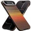 CASEKULT per iPhone 17 Air Cover Compatibile con Magsafe, Fibra Aramidica 600D Stampa Sottile con Texture Carbonio Cover Magnetica Protettiva per iPhone 17 Air, Presa Comoda, Tramonto
