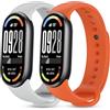 BDIG 2 Pezzi Cinturini Compatibile con Xiaomi Mi Band 10/9/8 Donna e Uomo,Cinturino Remplacement Sportivo Silicone Morbido Traspirante