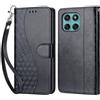 KENHONER Custodia per Motorola Edge 60 Fusion/Edge 60 Cover, Nero 3D