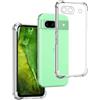 REY Cover in Gel TPU Anti-Shock per Google Pixel 9A, Morbido Silicone Custodie Protettivo Case, Anti-Scratch, Protettiva Sottile Back Cover