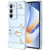 YUXING Cover Trasparente per Realme C71 4G - Custodia Protettiva Sottile in TPU Morbido Antiurto con Carino Motivo Disegno Cool (Kitten)