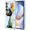 YUXING Cover Trasparente per Realme C71 4G - Custodia Protettiva Sottile in TPU Morbido Antiurto con Carino Motivo Disegno Cool (Black Cat)