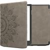 kwmobile Custodia eReader Compatibile con Pocketbook InkPad 4 / Color 3 / Color 2 Cover - eBook Reader Flip Case - Cover eReader Magnetica Pelle PU Sole