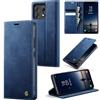 owlhold Custodia Motorola Edge 50 Pro Portafoglio Flip [Antiurtoo][Cavalletto][Carta Fessura] Cover Pelle per Motorola Edge 50 Pro - Blu