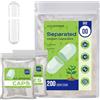 ATLEMISME Capsule vegane vuote 00 separate (200 pezzi)