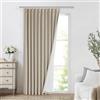 Vision Home Tende plissettate completamente oscuranti in lino misto lino tende per finestre oscuranti 213,4 cm per soggiorno camera da letto isolamento termico tende plissettate con ganci 1 pannello