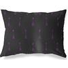 BonaMaison Viola-Nero Fodera per Cuscino Cotone e Copricuscini Federa per Divano Casa Soggiorno Camera da Letto Decorazione Interni ed Esterni, 45x60 Cm - Progettata e Prodotta in Turchia