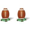 Beistle 59973, 2 pezzi Game Day Football Lantern Centerpiece, 11 (verde/bianco/marrone)