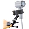 DoocliB Supporto per asciugacapelli, girevole a 360 gradi, regolabile, con morsetto per la cura di cani, gatti e animali domestici (nero)