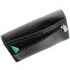 VISCONTI Portafoglio da Donna Visconti in Morbida Pelle Collezione Colorado CD21 blocco RFID Nero/Acqua