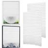 WEXFFU Confezione Da 4 Tende Oscuranti Adesive, Tende Senza Trapano, Tende Plissettate Oscuranti, Facili Da Tagliare E Montare Per Camera Da Letto, Cucina, Bagno E Uso Domestico (Bianco,60x150 cm)