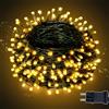 ZCLIKEU Catena di luci LED per esterni, 20 m, 200 LED con spina, 8 modalità, IP44, impermeabile, per interni ed esterni, con timer e funzione di memoria, per giardino, matrimonio, Natale, feste, calda
