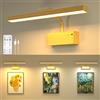 BrightWish Luci per Quadri Senza Fili LED ricaricabili, Luce per Quadri con Telecomando, Lampada Da Parete Ricaricabile, Magnetiche Painting Light,3 Colore, Luce Per Specchio, dipinti, cornici, dartboard