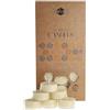 Danilovo Candele Decorative in Cera d'Api - Candele Naturali, Piccole Rotonde con Stoppini in Cotone - Durata: 4 Ore - Set di 36 Candele Cera D'api Naturale - Porta Candela in Plastica Riciclata - Danilovo