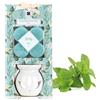 COM-FOUR® Lampada profumata tealight con cera - riscaldatore per oli essenziali, olio profumato e cera profumata - diffusore di aromi in ceramica - lampada aromatica