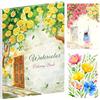Elfew Fiori Libri da Colorare ad Acquerello per Adulti, A4 Acquerelli | 20 Motivi Floreali e da Giardino, Carta per Acquerello, Album da Colorare per Adulti Principianti, Acquarelli per Dipingere