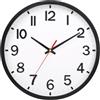 Moiubik Orologi da Parete a Batteria 25,4 cm Orologio da Parete Moderno Silenzioso Senza Ticchettio per Soggiorno Camera da Letto Cucina Ufficio Aula Decorazione (Bianco e Nero)