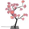 jojofuny Rose Tree Glowing Figurines Lampada da Tavolo Rosa Fiori Lampada da Scrivania Casa per Matrimonio Natale Soggiorno Camera da Letto Festa con Luce Calda Wedding Forever Tree Light