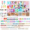 UCAMP 161 Pezzi Charms Set di Pendenti,Caramelle Orecchini Fai Da Te,Charms Farfalla Ciondolo Bubble Tea Portachiavi Orso Gommoso Orecchini Regalo Fai Da Te,Regalo Natale per Ragazza