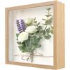 Xinsenke Cornice 3D 22x22cm in legno, profonda 3cm, shadow box riempibile per bouquet da sposa, ricordi, fai da te, foto, oggetti, opere d'arte, decorazione da parete e da tavolo