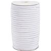 Bestewelry 5 mm bianco cavo elastico parrucca fascia elastica intrecciata nastro elastico con bobina per fasce per capelli vestiti cucito artigianato fabbricazione