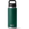 YETI Rambler Bottle Chug, Vacuum Insulated Stainless Steel Bottle with Chug Cap, Black Forest Green, 26 oz (760 ml)