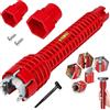 AEMCHDM Multifunzione Chiave Sottolavello Piletta Lavabo, Rosso Installatore Di Rubinetti Multifunzionale, Chiave per Rubinetto Sottolavello, per Lavandini WC, Rubinetto del Bagno