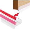 Noeborty Profilo per battiscopa da cucina Noeborty, guarnizione di tenuta in silicone ad alta elasticità per uno spessore del legno di 15 mm, 16 mm, 17 mm, profilo di tenuta per battiscopa da cucina, è