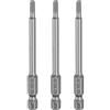QUARKZMAN 3pz H3,0 Chiavi a Brugola per Punte da Trapano 3mm Punte Metriche Piane 1/4 Attacco Esagonale 100mm (4) Punta Cacciavite Esagonali Magnetico Lungo Industriale per Viti