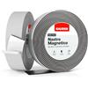 GAUDER Nastro Magnetico Estremamente Autoadesivo (6m x 40mm) | Strisce Magnetiche | Nastro Calamitato