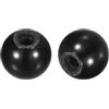 QUARKZMAN 6pz Pomelli Sfera Filettati, Manopola Sfera Termoindurente Fenolico Filettatura Femmina M6 20mm Dia Maniglie Sfera per Funzionamento Rotondo, per Maniglia Leva Macchina, Nero