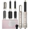 Atopskins Asciugacapelli 6 in 1, Hairstyler Airstyler 6 in 1 set di Spazzole per Asciugacapelli, 1000 W Arricciacapelli con Aria, 3 Regolazioni della Temp, Spazzole per lo Styling, Regali Set per Donn