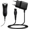 Quvxzy Caricabatterie tosaerba per Philips HQ8505, 15 V, alimentazione rasoio, compatibile con Philips Serie 3000 5000 7000 9000, QP6520, QP6510, QP6620, MG5750, MG7790, MG 770, MG7720, (nero)