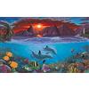 Pracht Creatives Hobby Pittura con i numeri - Professionale Oceano, quadro fai da te grande circa 40 x 32,5 cm, inclusi 7 colori acrilici, pennelli e cartoncino stampato, per adulti e studenti avanzati