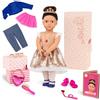 OG DOLLS Our Generation - Amora - Bambola starter di moda a tema cuore da 46 cm - Capelli castani e occhi marroni - Giocattolo per bambini dai 3 anni in su
