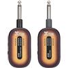 Xvive - A58-SUNBURST Sistema Wireless Digitale per Chitarra Elettrica Acustica e Basso, Fino a 5 Ore di Autonomia, Custodia e Doppio Cavo USB Inclusi, Jack Snodati - sfumato
