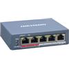 Hikvision Switch Hikvision Digital Technology DS-3E1105P-EIV2 5 porte Fast Ethernet 10/100 Blu [HIK]