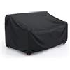 BROSYDA Copridivano per mobili da giardino, copertura impermeabile per mobili da esterno, per divano, panca, divanetto, resistente, per divano a 2 posti, 152,4 cm L x 34 P x 30 H, nero