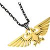 Starforged Warhammer 40000 Imperial Aquila WH40 - Collana da uomo in acciaio inossidabile placcato oro, senza pietra preziosa, Acciaio inossidabile, Nessuna pietra preziosa