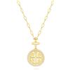 Aobei Pearl 18K placcato oro San Benedetto medaglia collana dolce Zircon collana gioielli fatti a mano per le donne