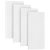 TONOR Pannelli Fonoassorbenti Decorativi, 4 Pannelli 112x55 cm, Pannello Acustici Autoadesivi per la Decorativo di Pareti Interne, Studio, Soggiorno, Ufficio, Bianco