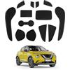 CDEFG Compatibile con Nissan Juke F16/Hybrid 2020-2024 2025, tappetini in gomma antiscivolo antiscivolo per auto, tappetino Juke F16 accessori (nero)