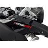 BLACK DOVES GRAPHICS 2pz Adesivi compatibile con Moto R1200 GS ADVENTURE Motorrad R 1200 (Bianco/Rosso)