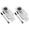 Krewua 2 luci per portiera auto 4K HD, luci di benvenuto, luci di proiezione della porta, compatibili con A1/A3/A4/A5/A6/A7/A8/Q2/Q3/Q5/Q7/Q8/TT/R8 4 anelli + geco