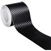 ZZLBZN Rotolo di pellicola protettiva in vinile in fibra di carbonio, 3 cm x 5 m, colore nero, adesivo per battitacco auto, universale, effetto 3D, per protezione portiera anteriore, paraurti posteriore e