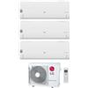 LG LIBERO SMART Climatizzatore a parete trial split inverter Wi-Fi bianco - unità esterna R32 7 kW unità interne 9000+12000+12000 BTU