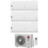 LG LIBERO SMART Climatizzatore a parete trial split inverter Wi-Fi bianco - unità esterna R32 6.2 kW unità interne 9000+9000+12000 BTU