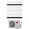 LG DUALCOOL Premium AI Climatizzatore a parete trial split inverter Wi-Fi bianco - unità esterna R32 6.2 kW unità interne 9000+9000+12000 BTU