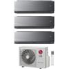LG ARTCOOL Mirror AI Climatizzatore a parete trial split inverter Wi-Fi mirror - unità esterna R32 6.2 kW unità interne 9000+9000+12000 BTU